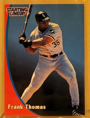 1998 Starting Lineup Cards #35 Frank Thomas White Sox HOF RARE ODDBALL - Image 1 of 2