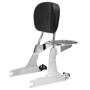 Backrest Sissy Bar with Luggage Rack for Dyna Low Rider Super Glide 2006-later - Bild 1 von 6