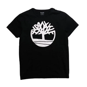 Camiseta Timberland Para Hombre 100% AUTÉNTICA S/S Talla Mediana Logotipo Negro - Imagen 1 de 4