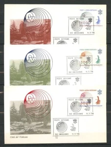 Busta 1978 - VATICANO - POSTA AEREA TELECOMUNICAZIONI - 3 FDC ALA - LOTTO/27732 - Imagen 1 de 1