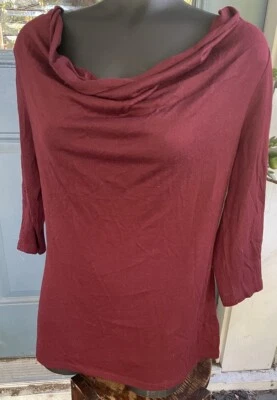 Top túnica ligera con encaje DELETTA Anthropologie mezcla acrílica para mujer, M Foto 1 de 4