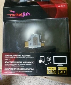 MINI ADAPTADOR MICRO HDMI ROCKETFISH RF-G1175 FULL HD 1080P COMPATIBLE 3D - Imagen 1 de 1