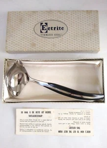 Vintage Eetrite, South Africa Mid-century Modern Steel + Bakelite Sauce Spoon - Picture 1 of 6