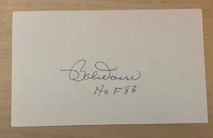 Bob Doerr Autographed 3 x 5 card - Picture 1 of 1