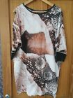 RUE FEMME Ladies Tunic Dress With Snake Skin Print And Open Sleeves Size 10-12