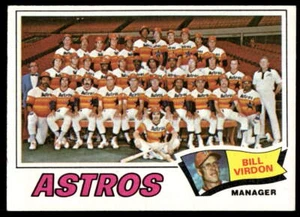 1977 Topps #327 Houston Astros / Bill Virdon BASEBALL Houston Astros - Picture 1 of 2