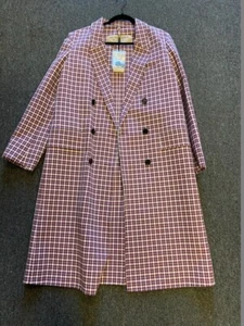 BURBERRY BURGUNDY TRENCH COAT SIZE US 10 - Picture 1 of 4