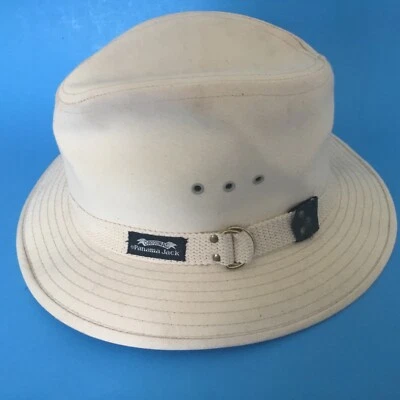 Original Panama Jack Fedora Safari Outback 100% Cotton Hat Size L VINTAGE USA A- - Image 1 of 4
