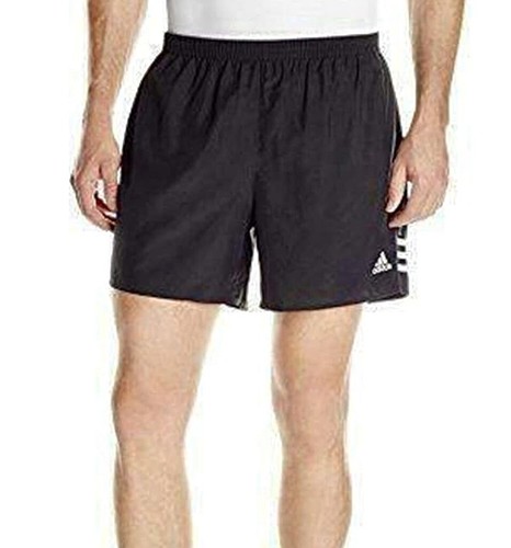 New adidas Men’s Response Running 7” Shorts Large L Black White Stripes