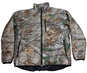 Sports Afield Realtree Xtra Puffer Jacket Size Large Brown Camouflage Hunting - Picture 1 of 21