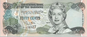 BANCONOTA BAHAMAS 50 P86 2001 PRONTA PER - Foto 1 di 1
