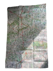 Toalla de té de cocina mapa de Maryland 100 % algodón hecha en el Reino Unido lugares de viaje geográficos - Imagen 1 de 12