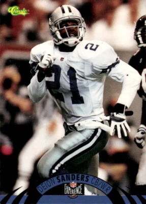 1996 Classic NFL Experience Deion Sanders #80 Dallas Cowboys 8I - Image 1 of 2