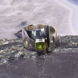 Anello peridoto, argento 925, anello con pietre preziose (20283), gioiello con pietre preziose - Foto 1 di 1