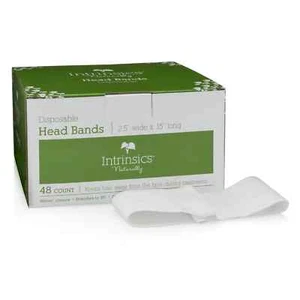 Intrinsics Disposable Headbands For Spa & Facials 2.5" Wide x 15" Long 48 Count - Picture 1 of 5