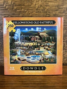 Dowdle Yellowstone Old Faithful USA Wooden Mini Puzzle 250 Pc - New - Picture 1 of 2