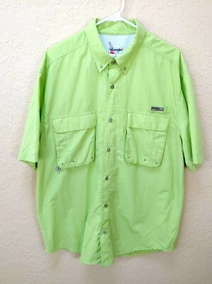 Camisa Wrangler Para Hombre Talla Grande Pesca Exterior Ventilada Verde Manga Corta Malla Foto 1 de 4