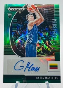 2020 Panini Prizm Draft Picks Prospect Autographs Green Gytis Masiulis Rc Auto  - Picture 1 of 2