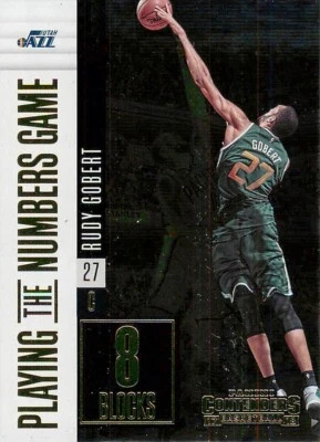 RUDY GOBERT 2017-18 Contenders PLAYING THE NUMBERS GAME #3 Jazz  - Image 1 of 2