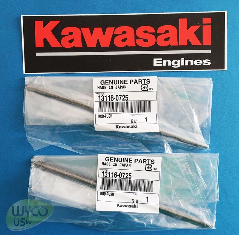 (2) Varillas de empuje OEM, KAWASAKI FR651V, FR691V, FS730V, 13116-0725, CORTADORAS DE CÉSPED, 10D21 Foto 1 de 1