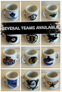 NHL Mini Mugs - Ceramic - Several Available - You Choose! - New Mugs Added! - Picture 1 of 71