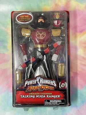 Bandai Power Rangers Ninja Storm 12" CRIMSON THUNDER Talking Ninja Ranger SEALED - Image 1 of 4