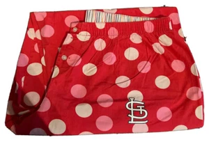 STL Cardinals PJ Pants , Womens Lg Red/ Polka Dots 37.5 Long Hips -bottom - Picture 1 of 2