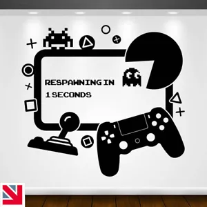 Gaming Room Retro Arcade Game Wall Art Decal Sticker Vinyl - Picture 1 of 3