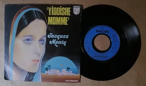 JACQUES MONTY: Yiddishe Momme 7" 45 RPM PHILIPS 6198004 Obra De Claude Jouaire - Picture 1 of 2