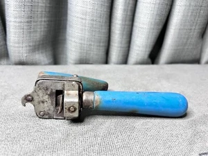 Edlund Junior Blue Handle Can Bottle Opener Burlington Vermont Pat 1929 Worn #5 - Picture 1 of 8