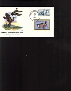 USA #RW51 Ersttagsbrief Entenmarke von Fleetwood 1984 (mb17 - Bild 1 von 2