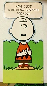 Vintage Geburtstagskarte Ambassador Charlie Brown Peanuts - Bild 1 von 3