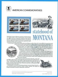 USPS COMMEMORATIVE PANEL #323 MONTANA STATEHOOD #2401 - Picture 1 of 1