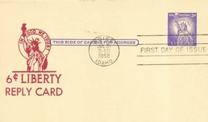 UY17 3c STATUE OF LIBERTY REPLY POSTCARD - Unknown - Picture 1 of 2