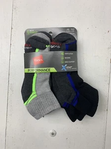 Hanes Boys 6 Pair Ankle Socks Size Large - Picture 1 of 3