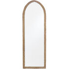 Lvd Coastal Mdf/glass 160.5cm Mirror Wall Hanging Display Arched Brown