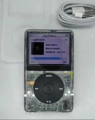 Apple iPod Classic - 5th gen, clear+black (refurb, 3000mah battery, Wolfson DAC) - Image 1 of 4
