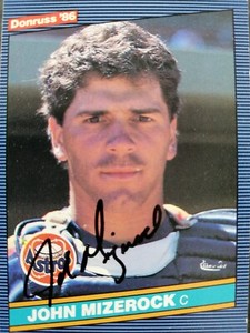 1986 Donruss SIGNED: John Mizerock, ASTROS #502