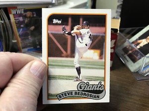 1989 TOPPS TRADED TIFFANY #8T STEVE BEDROSIAN SAN FRANCISCO GIANTS 