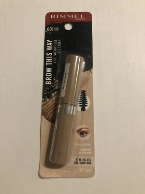 (1) Gel leve Rimmel Brow This Way #001 loiro - Imagem 1 de 4
