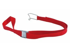100x Textilgurt, rot - mit Klemmschloss und Haken - Ideal für Rollbehälter - Bild 1 von 1