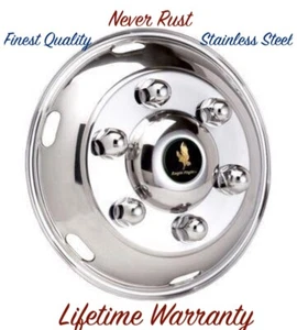 19.5 Hino 195Dc 6 Lug 6 Hole Stainless Wheel Simulator Rim Liner Hubcap Cover © - Picture 1 of 7