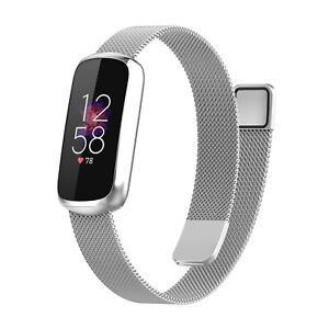 Replacement Stainless Steel Metal Loop Bracelet Watch Band Strap for Fitbit Luxe