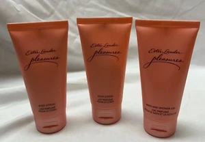Lotto 1 gel doccia e 2 lozioni corpo Estee Lauder Pleasures 3,5 once - Foto 1 di 3