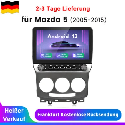 Für Mazda 5 2005-2010 10.1'' CarPlay Android 14 Autoradio WIFI BT SWC DAB+ 1+32G - Bild 1 von 4