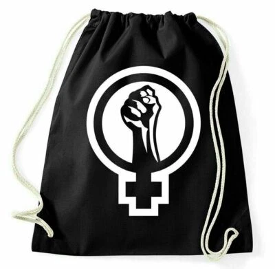 #2 Féminisme Sac De Sport Logo Sac En Jute Sac À Dos Fierté Droits Des Femmes - Photo 1/4