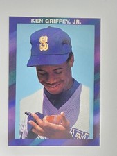 1990 Ken Griffey Jr Seattle Mariners Unlicensed Purple Border Signing Card