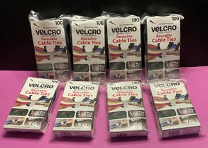 VELCRO ONE-WRAP 8x1/2 inch Black Cable Ties - 100 Pack - Picture 1 of 4