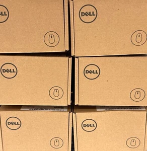 Lot of 34 - New In Box Dell MS116-BK Optical USB Wired Scroll Wheel Mouse Black - Picture 1 of 5