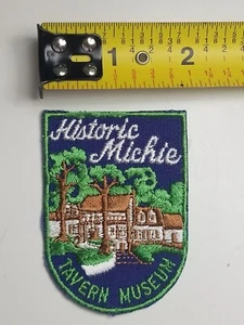 Vintage Michie Tavern Jacke Patch Historic Charlottesville Virginia Souvenir - Bild 1 von 2